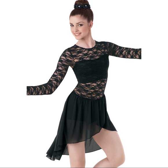 balera Dresses & Skirts - Balera Long Sleeve Lace and Georgette Wrap Dress